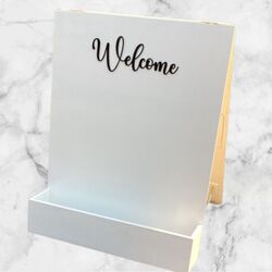 Flower Box Welcome Sign 