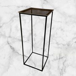 Flower Display Stands   Black Metal 60 x 24cm 