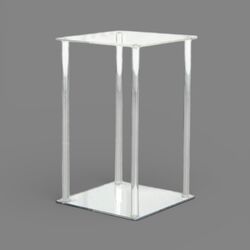 Flower Display Stands   Clear Acrylic 40 x 30cm 