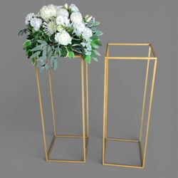 Flower Display Stands   Gold 80 cm 