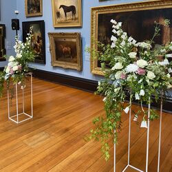 Flower Display Stands   White 