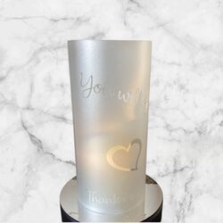 Frosted LED Illuminated Centrepieces 