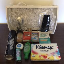 Male Bathroom Basket with New Products