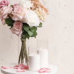 Glass Cylinder Floral Vase