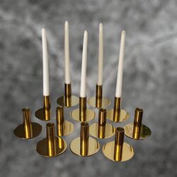 Candlestick Holders - Gold/Brass 