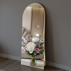 Gold Arch Full Length Mirror 