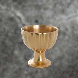 Gold Ceramic Comport Vase 