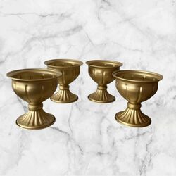 Comport Vase - Gold Metal
