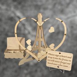 Guestbook Drop Box Heart Frame