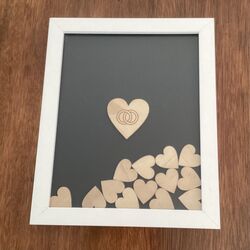 Guestbook Drop Box White Frame 