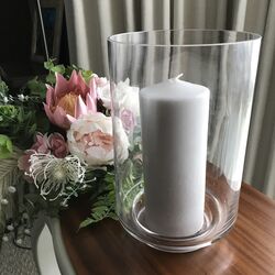 Hurricane Vases   Glass