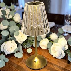 LAMP   Cordless Crystal Table Lamp 