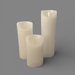 LED Candles   White Wax Candles 