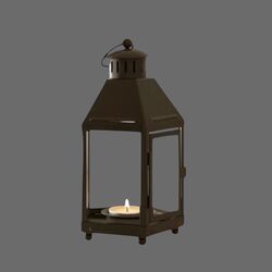 Lanterns   Dark Green Metal 