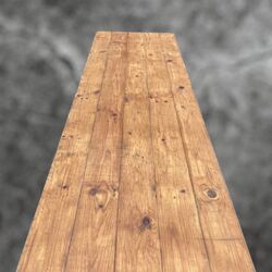 Long Rustic Wooden Trestle Table  