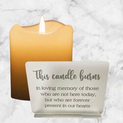 Memorial Table Sign - Frosted Acrylic/Black 