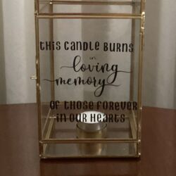 Memory Lantern with Tea Light 