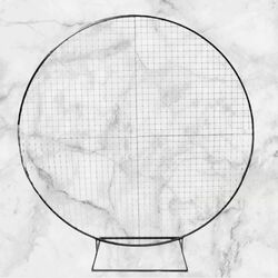 Mesh Backdrop   Round Black