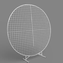 Mesh Backdrop   Round White