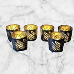 Moroccan Style Metal Tea Light Holders 