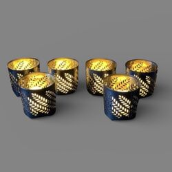 Moroccan Style Metal Tea Light Holders 