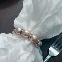 Napkin Rings  Rose Gold and Diamant 