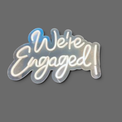 Neon Sign  Were Engaged 2 line 