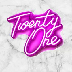 Neon Sign - Twenty one - Pink 