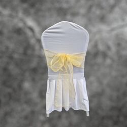 Organza Chair Sashes   Champagne 