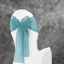 Organza Chair Sashes - Teal 