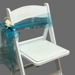 Organza Chair Sashes   Teal 