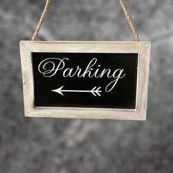 Parking Sign - Timber Frame 