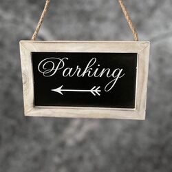 Parking Sign   Timber Frame 