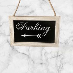 Parking Sign   Timber Frame 