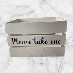 Please Take One White Box 