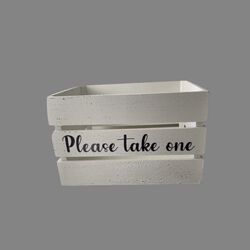 Please Take One White Box 