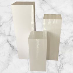 Plinths - White Acrylic Square 