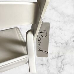 Reserved Signs - Clear Acrylic/ Black 