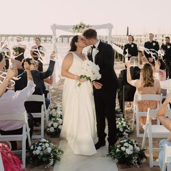 Ribbon Wands with Bell Ribbon and Lace   White 