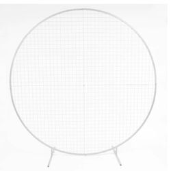 Mesh Backdrop - Round White