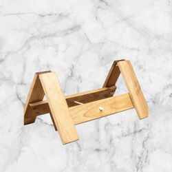 Rustic Trestle Table Legs   Short 