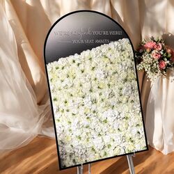Seating Board  Black Frame Arch Mirror