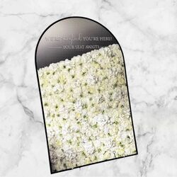 Seating Board   Black Frame Arch Mirror