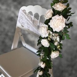 Signing Table Chairs - Folding White Chairs 
