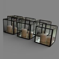 Square Black Frame Holders   10cm