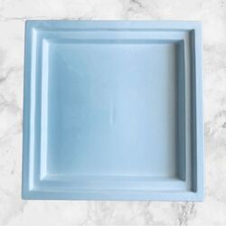 Square White China Platter   Large 
