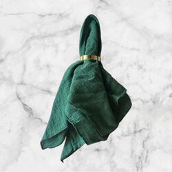 Table Napkins   Cheesecloth   Emerald Green