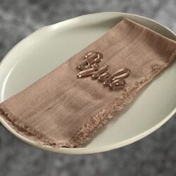 Table Napkins   Dusty Pink Cheesecloth