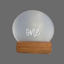 Table Numbers   Acrylic FrostedWhite 