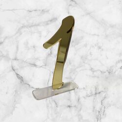 Table Numbers - Acrylic Gold Mirror 